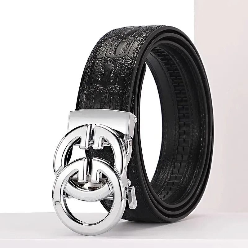 Mens Automatic Genuine Leather Belt