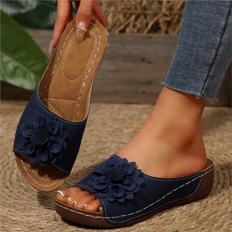 Womens Wedge Sandals Casual Walking Summer Shoes with Slip Resistant Sole