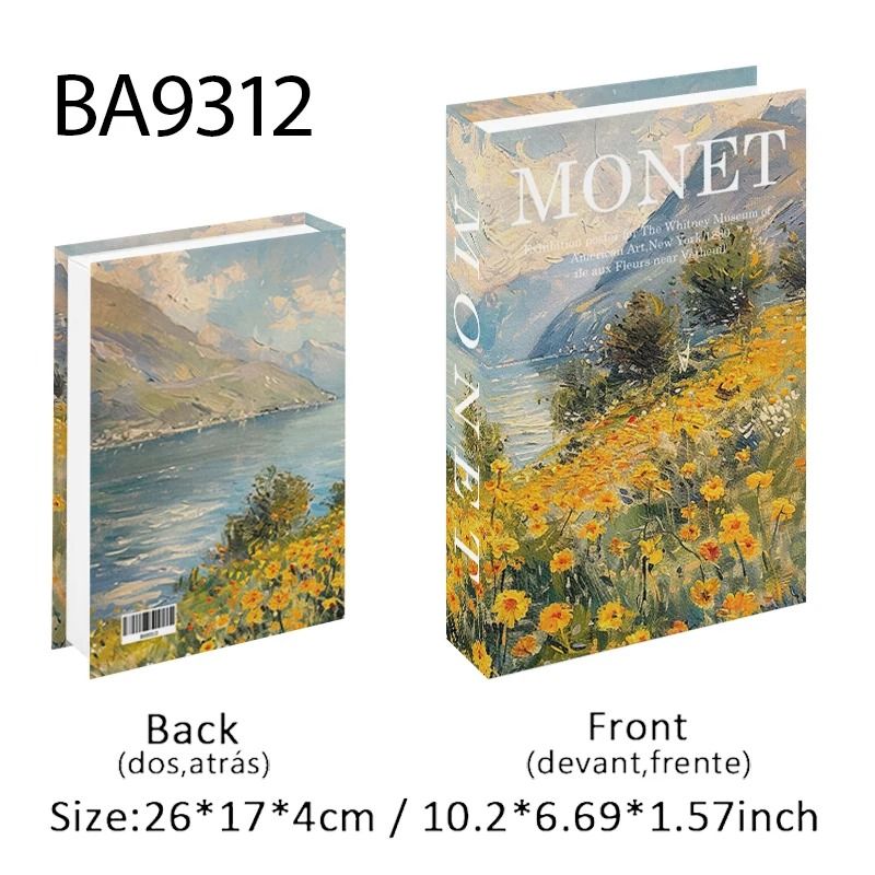 Decorative Book Box Fake Book Decor Coffee Table Books Storage Box Art Design