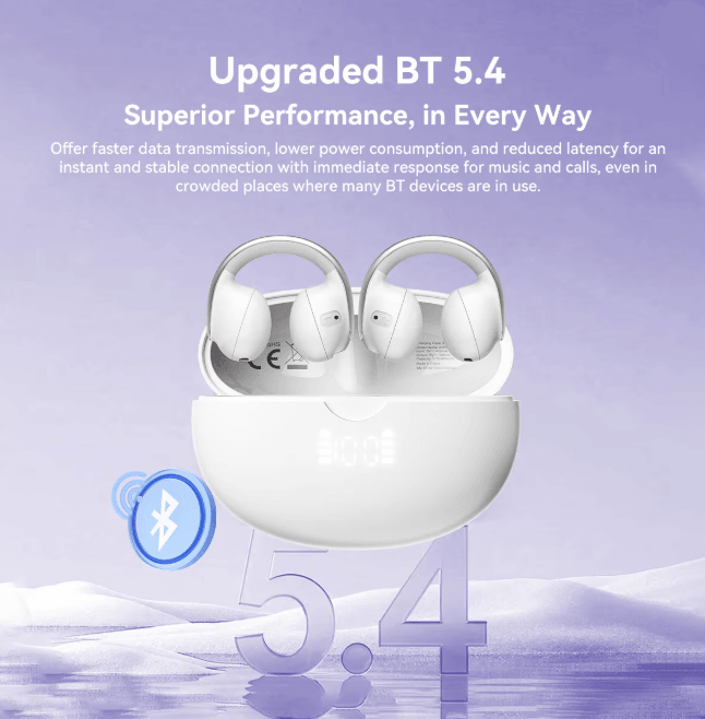 Blackview AirBuds 13 Open Ear Clip Wireless Bluetooth Earbuds