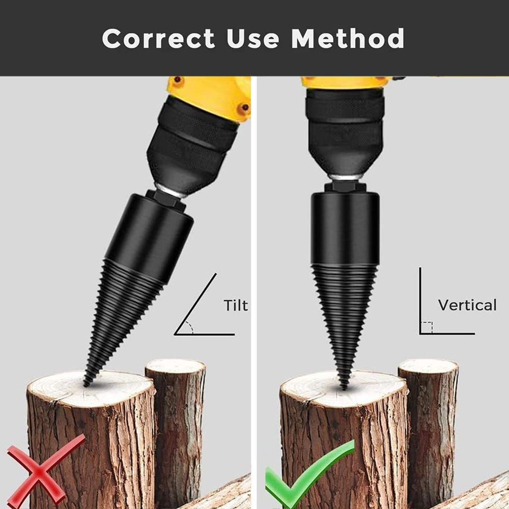 Wood Splitter Drill Bit – Efficient Firewood & Log Splitting Tool