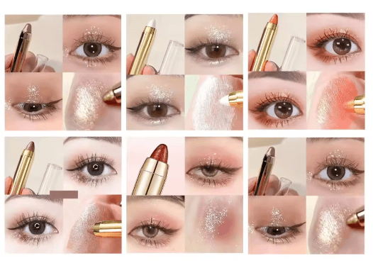 Double Sided Eyeshadow Stick Matte and Pearly Glow