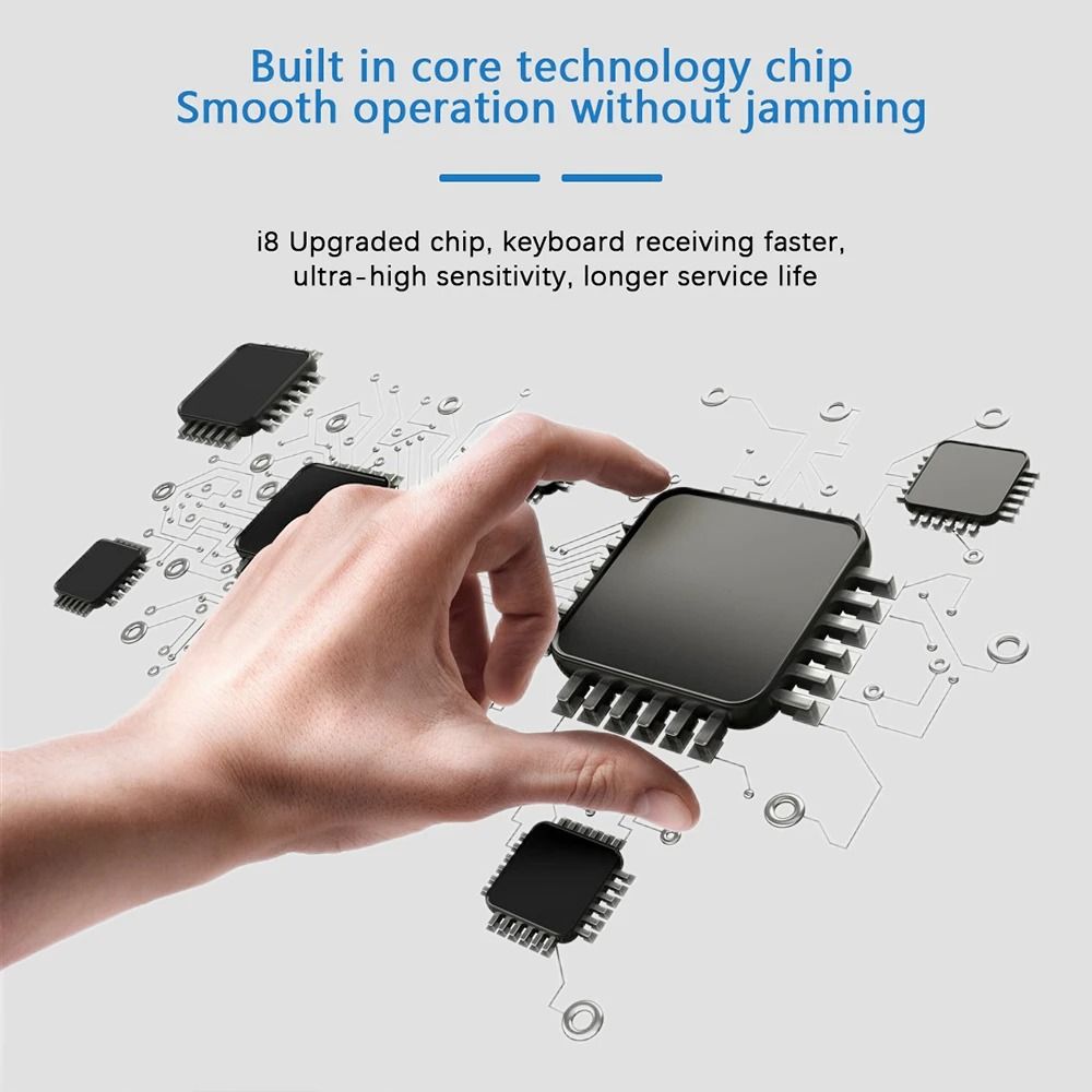 i8 2.4G Air Mouse Touchpad Mini Wireless Keyboard