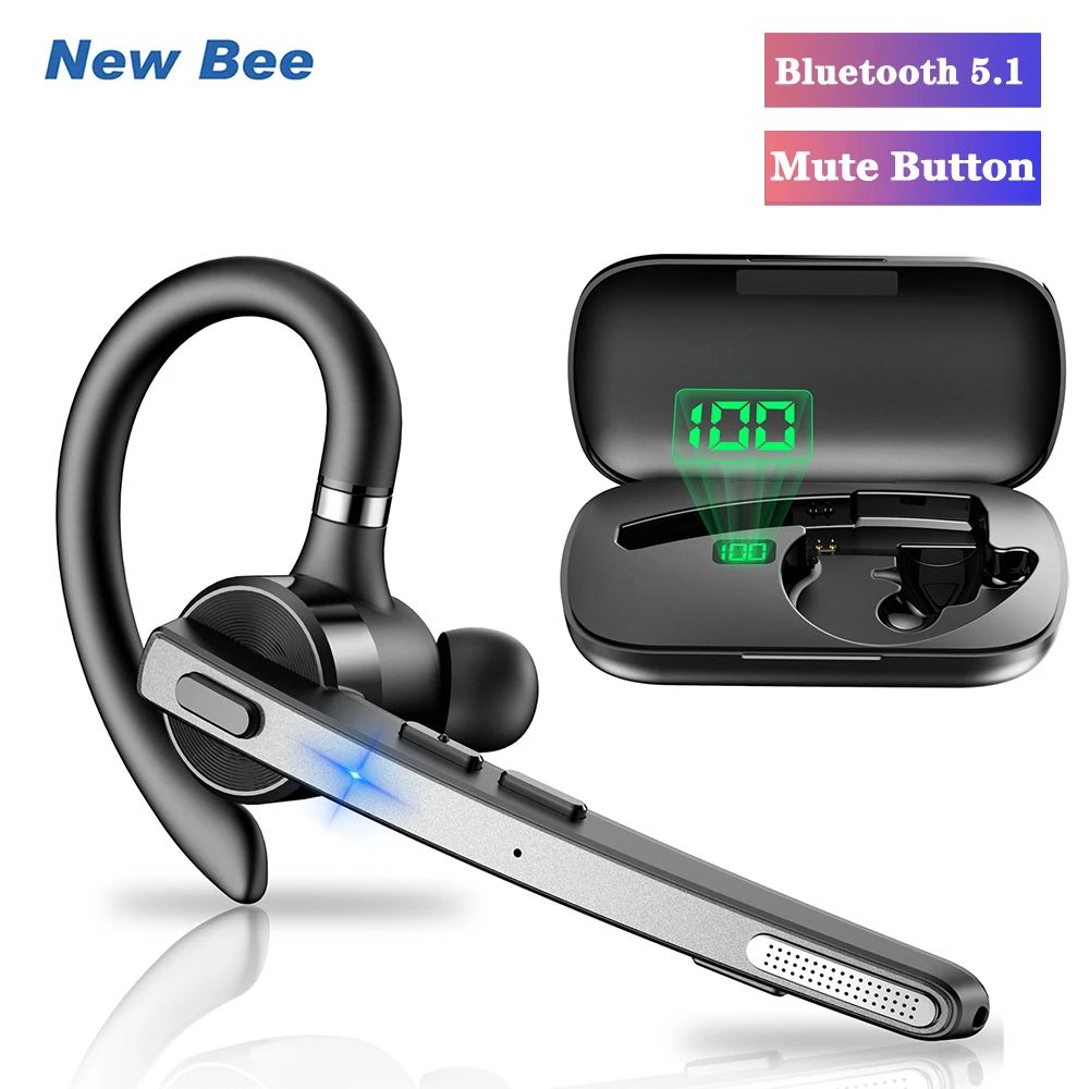 Bluetooth Wireless Headset Dual-Mic Noise Cancelling