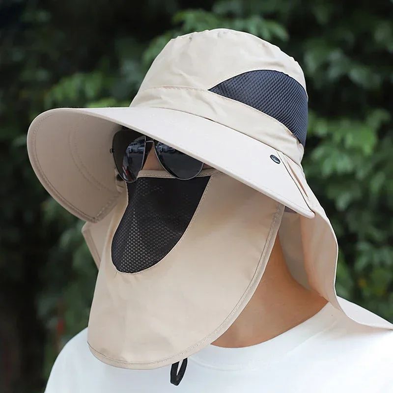 Removable Flap UV Protection Sun Hat – Convertible Wide Brim Fishing & Hiking Bucket Hat