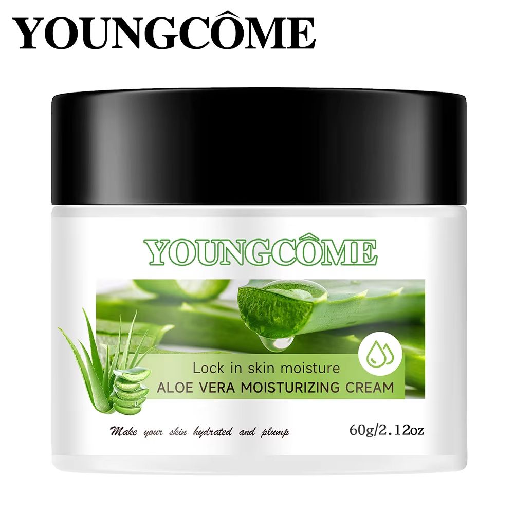 SADOER Aloe Vera Face Cream with Hyaluronic Acid Moisturizer Deep Hydrating Anti Aging Skin Care Cream