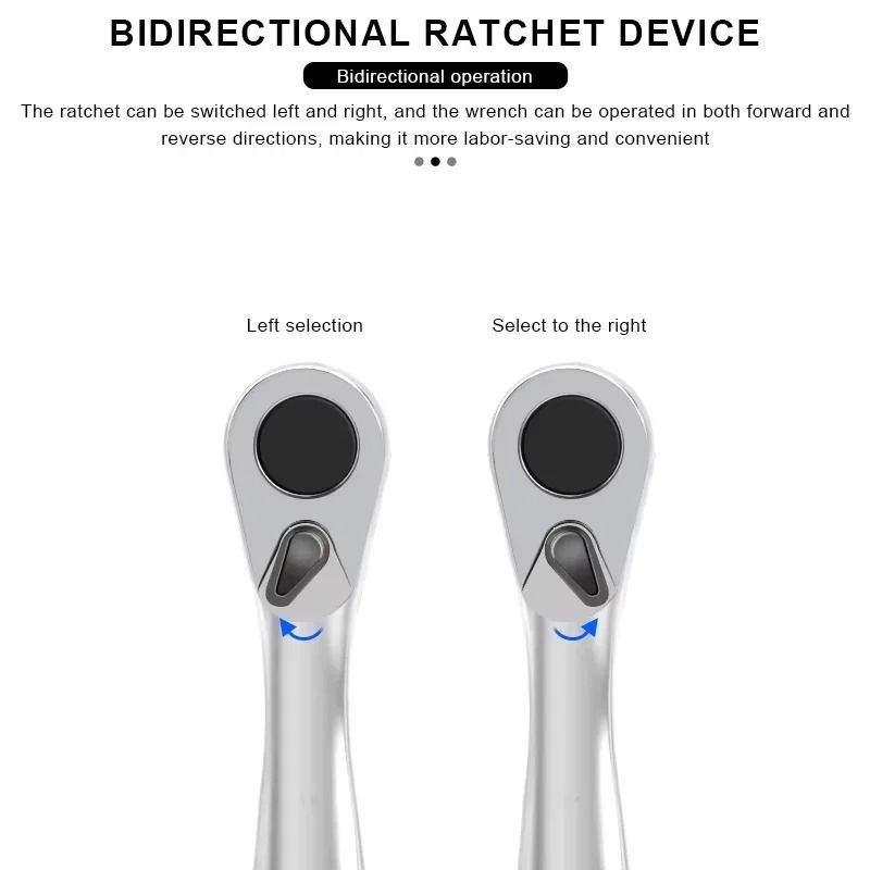 Quarter Inch Drive Ratchet Wrench with 72 Tooth Quick Release