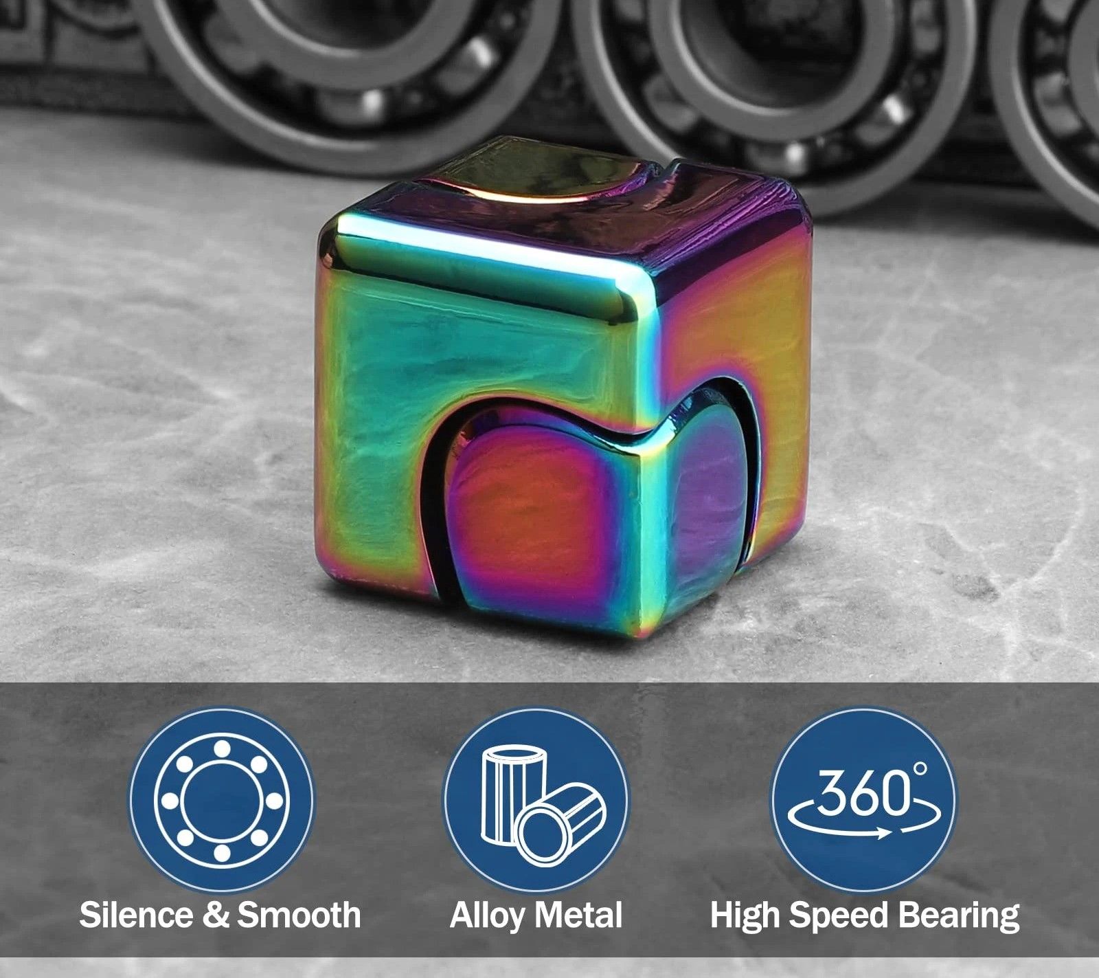 Metal Cube Fidget Spinner
