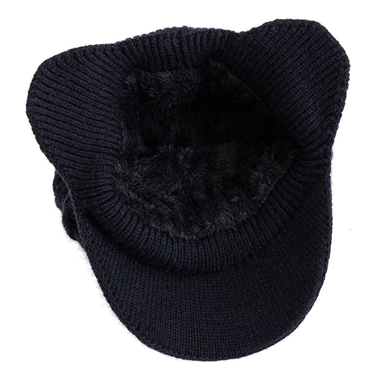 ArcticShield Plush-Lined Winter Hat with Ear Flaps – Unisex Thermal Knit Beanie for Outdoor Adventures