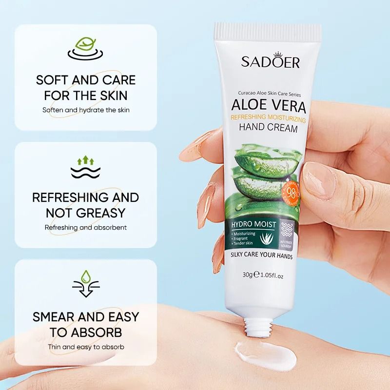 Aloe Vera Intensive Repair Hand Cream – 30g Nourishing Serum Infusion