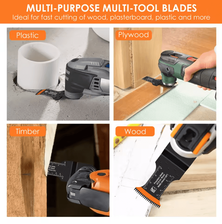 Japanese Oscillating Saw Blades High Carbon Steel Bi Metal Multitool Cutter Set