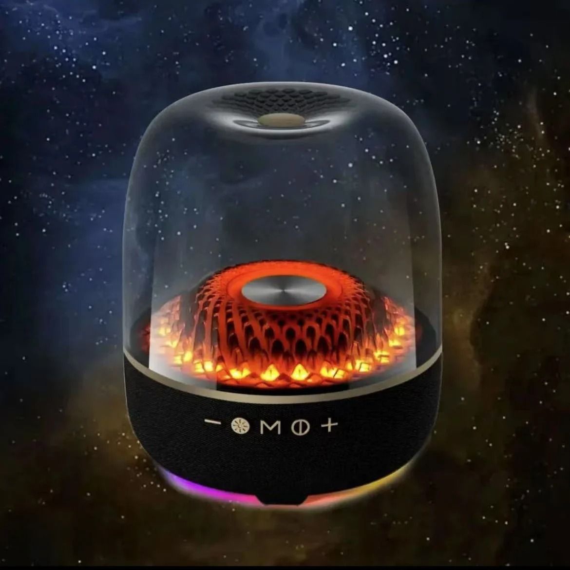 High Power Transparent Bluetooth Speaker with Surround Sound and Bass