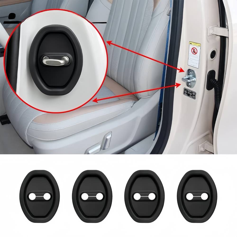 Silicone Car Door Lock Protector Pads Anti Collision Shock Absorbing Cushions