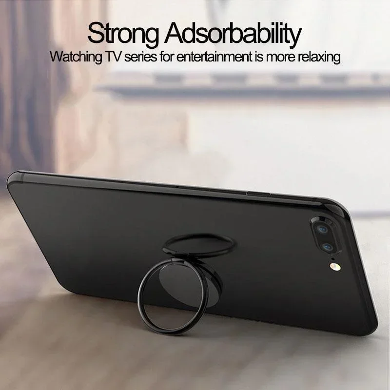 Rotatable Mobile Phone Stand with Ring Holder Adjustable Phone Accessories for Hands Free Use