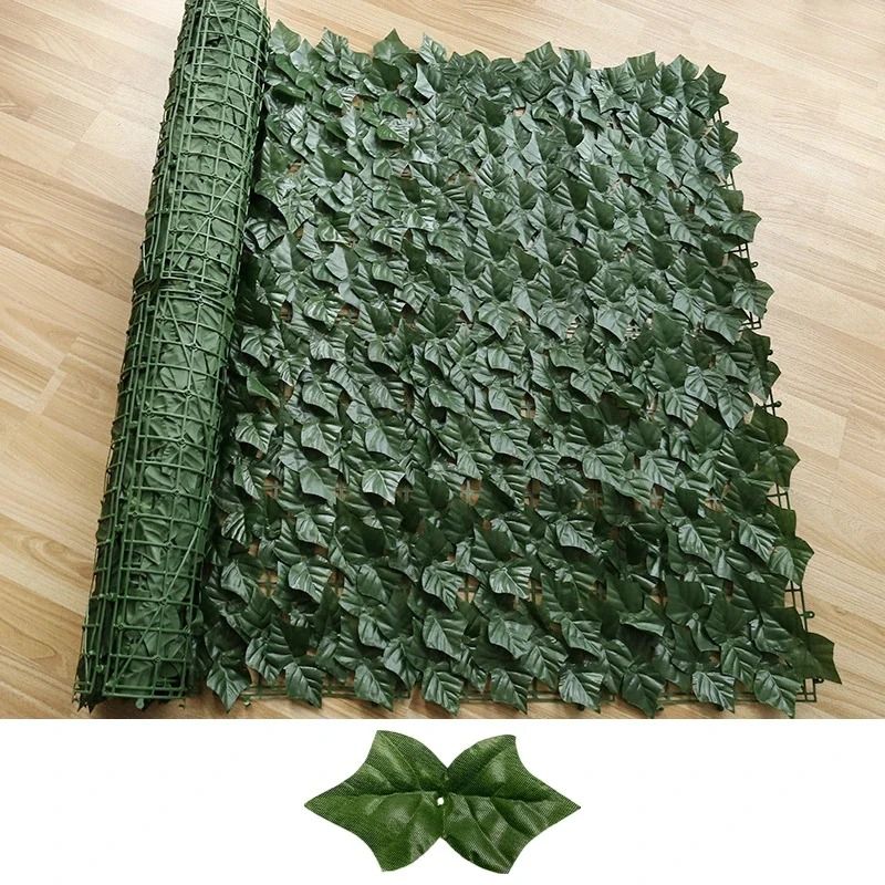 Artificial Ivy Privacy Fence – High-Definition Apple Leaf Vertical Garden Screen