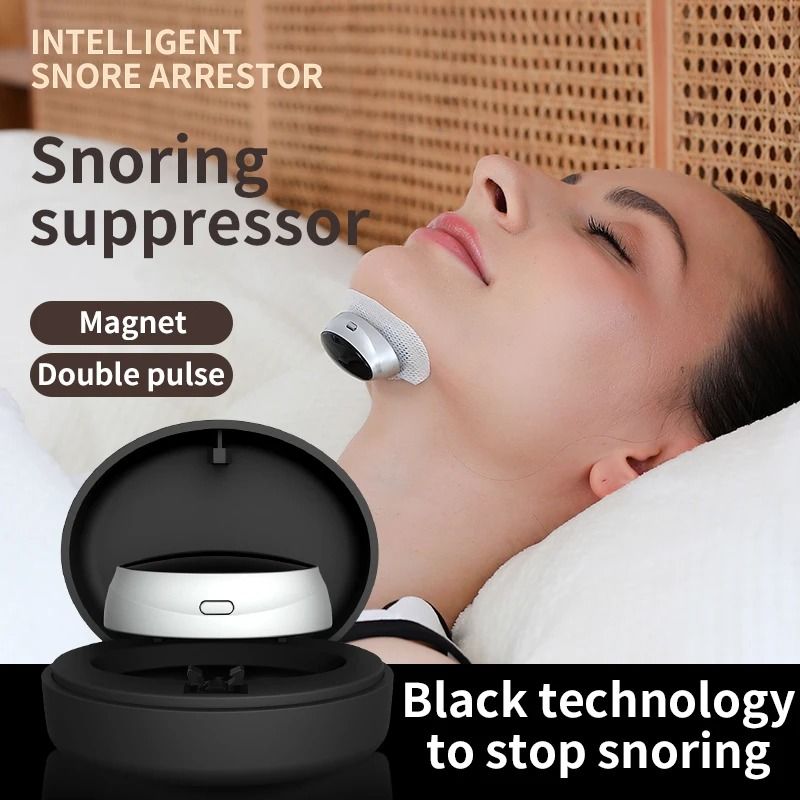 Smart Anti Snoring Device Magnetic EMS Sleep Aid for Better Breathing