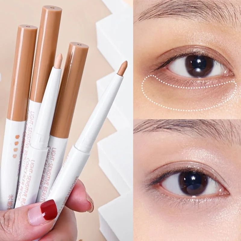 Waterproof Concealer Pen for Dark Circles and Silkworm Lying Precision Beauty Light Concealer Stick