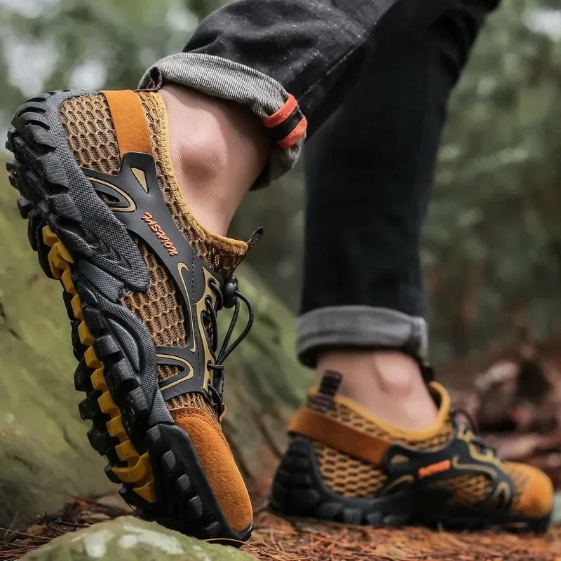 Mens Wear Resistant Non Slip Outdoor Hiking Sneakers