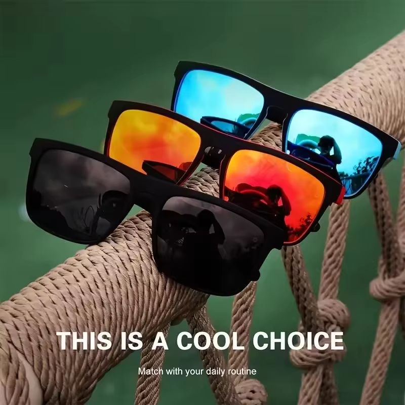 Cool Polarized Square Sunglasses for Men and Women – Outdoor Fashion Eyewear