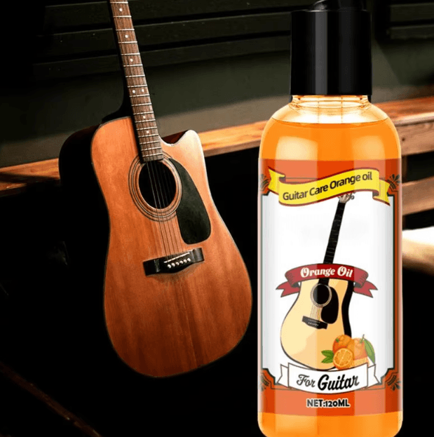 120ml Guitar Fretboard Conditioner Orange Oil Cleaner & Polish Kit with Cloth