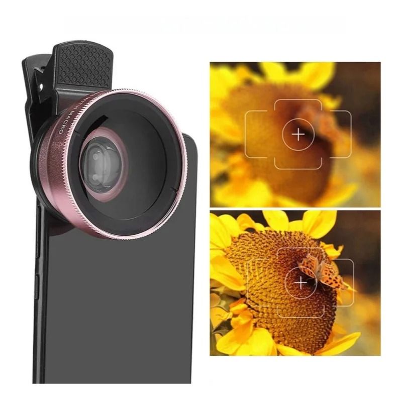 Professional HD 2-in-1 Wide Angle and Macro Smartphone Lens Kit