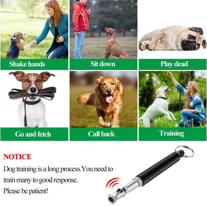 Professional Ultrasonic Stainless Steel Dog Training Whistle