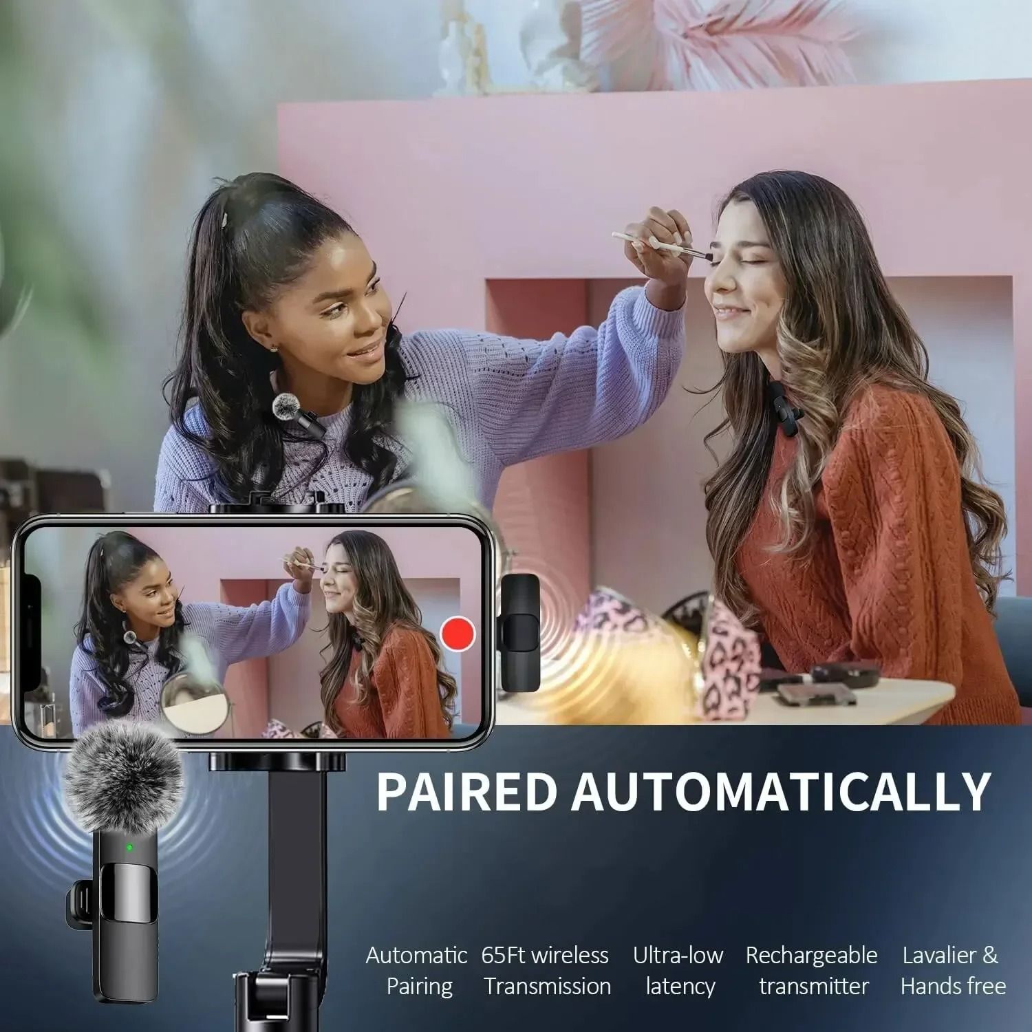 Wireless Lavalier Microphone Mini Mic