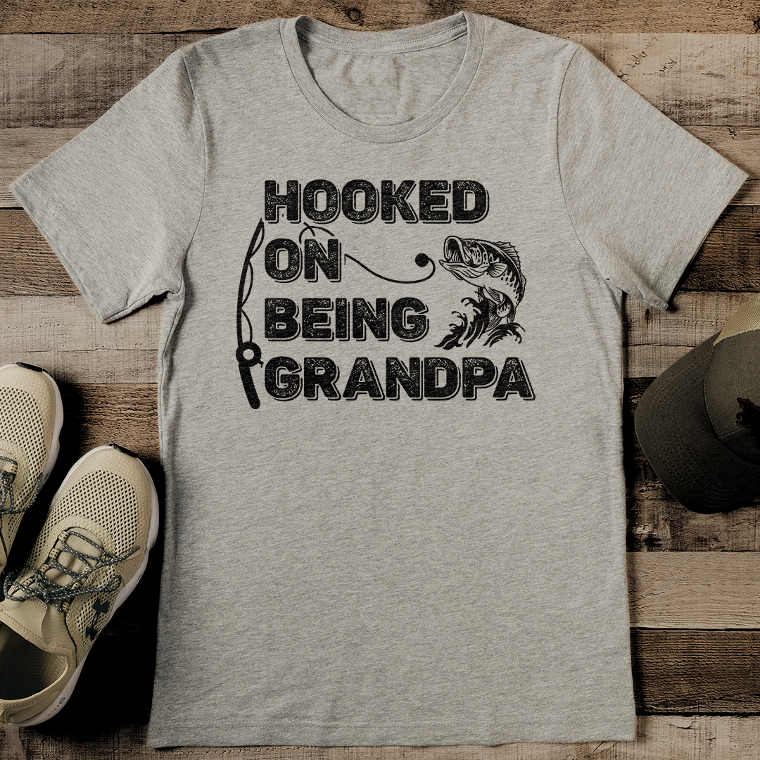Hooked On Being Grandpa Tee