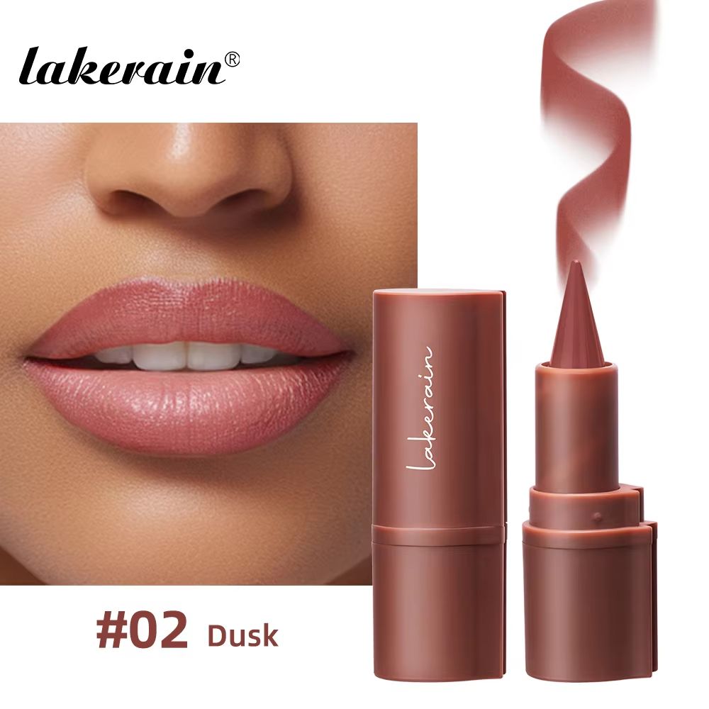 Lakerain Matte Lip Liner Crayon Waterproof Velvet Lip Contour Pencil Long Lasting Non Stick Lip Tint