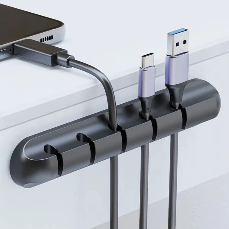 Adhesive Cable Holder Clips Desktop Cord Organizer for Charging Cables