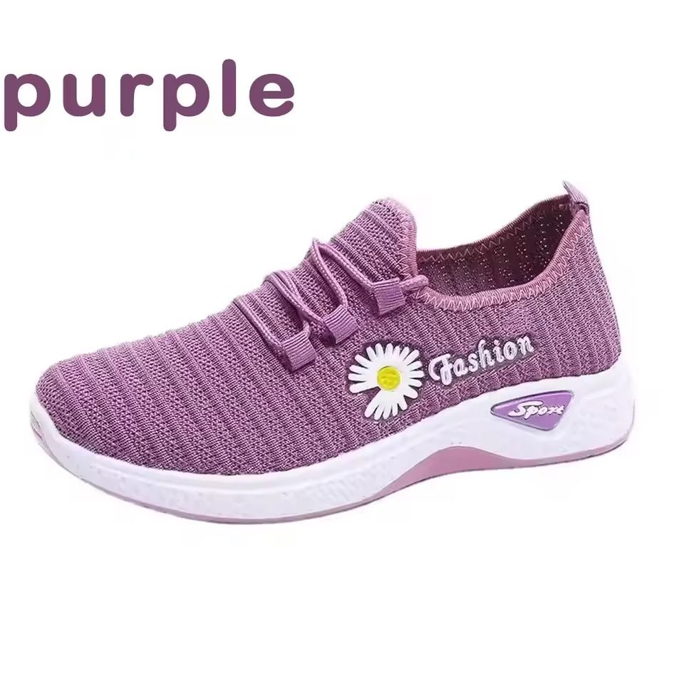 Womens Fashion Mesh Sneakers Lightweight Soft Sole Thick Breathable Casual Shoes