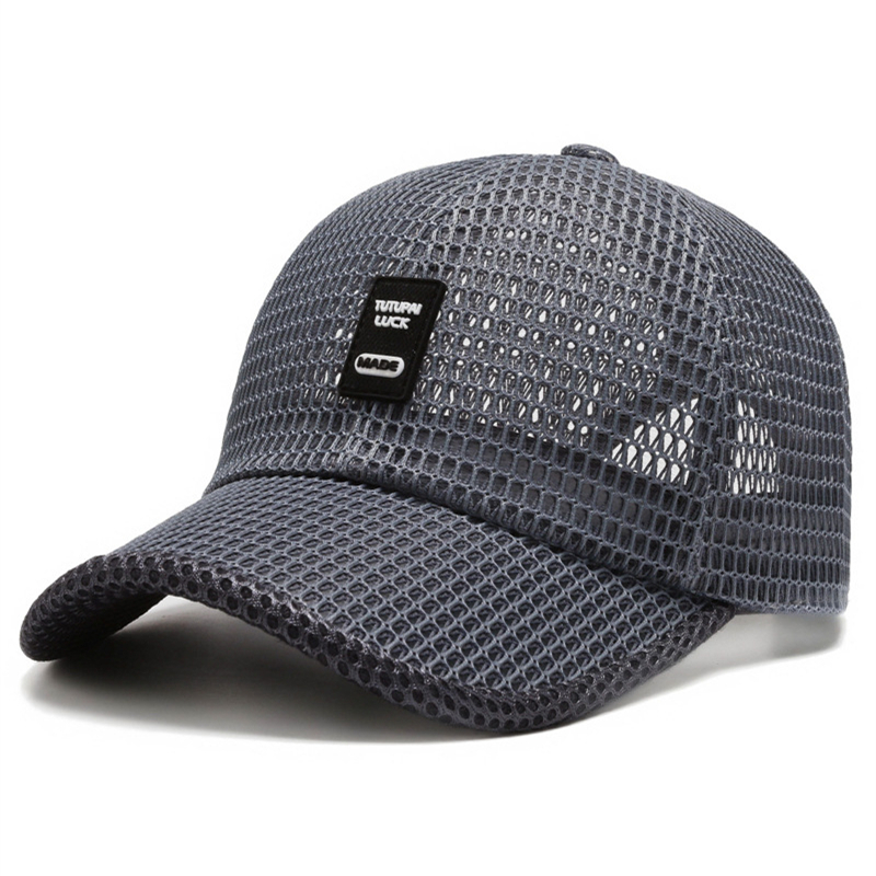 Breathable Mesh Trucker Snapback Cap for Men Lightweight Summer Outdoor Hat