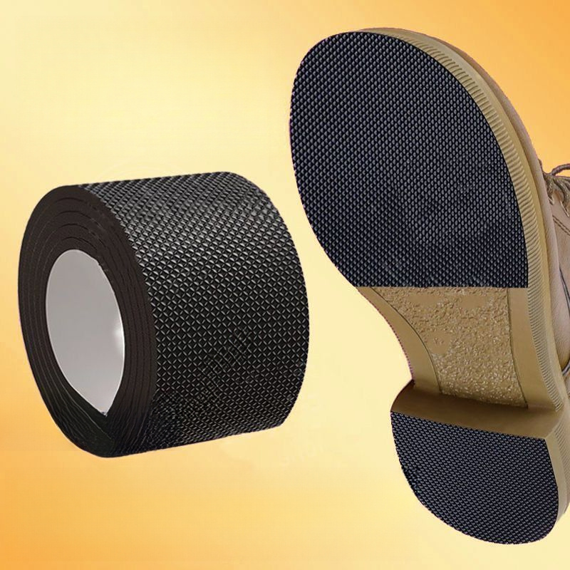 Non-Slip Shoe Sole Sticker for Chunky Heels, Wear-Resistant Heel Protector, Anti-Abrasion Sound-Canceling Pad.