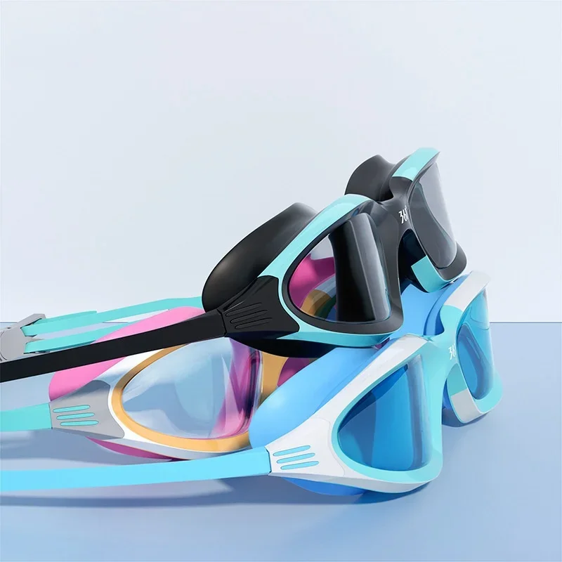 HD Anti Fog Swimming Goggles Set with Earplugs for Men and Women