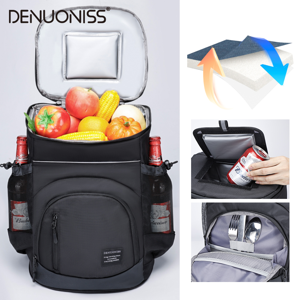 Insulated Cooler Backpack Waterproof Thermal Backpack Cooler for Beach Travel Camping
