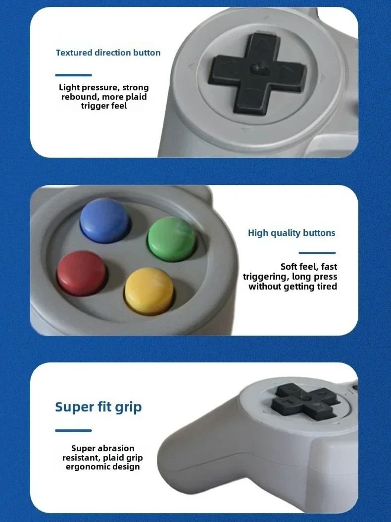 Retro Handheld Game Console with 3.5 Inch Screen and Dual Gamepads