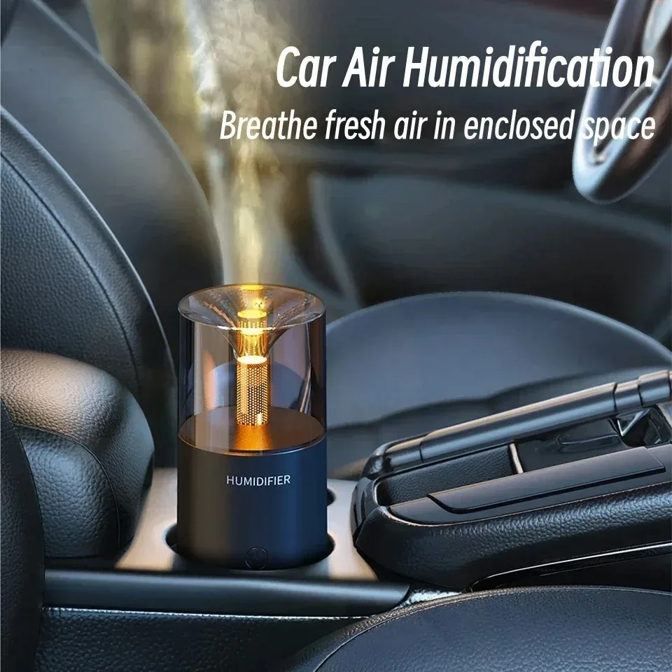 USB Powered Ultrasonic Diffuser, Electric Essential Oil Spray for Aromatherapy, Compact for Household, Cars