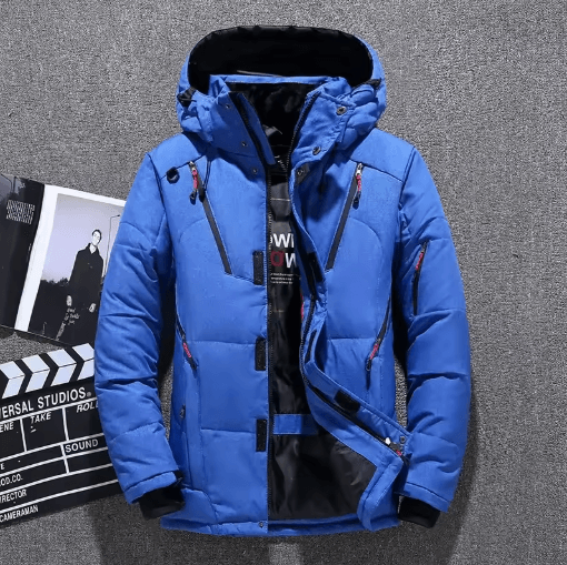 Mens Thermal Ski Suit Set Waterproof Down Jacket & Snowboard Bib Pants