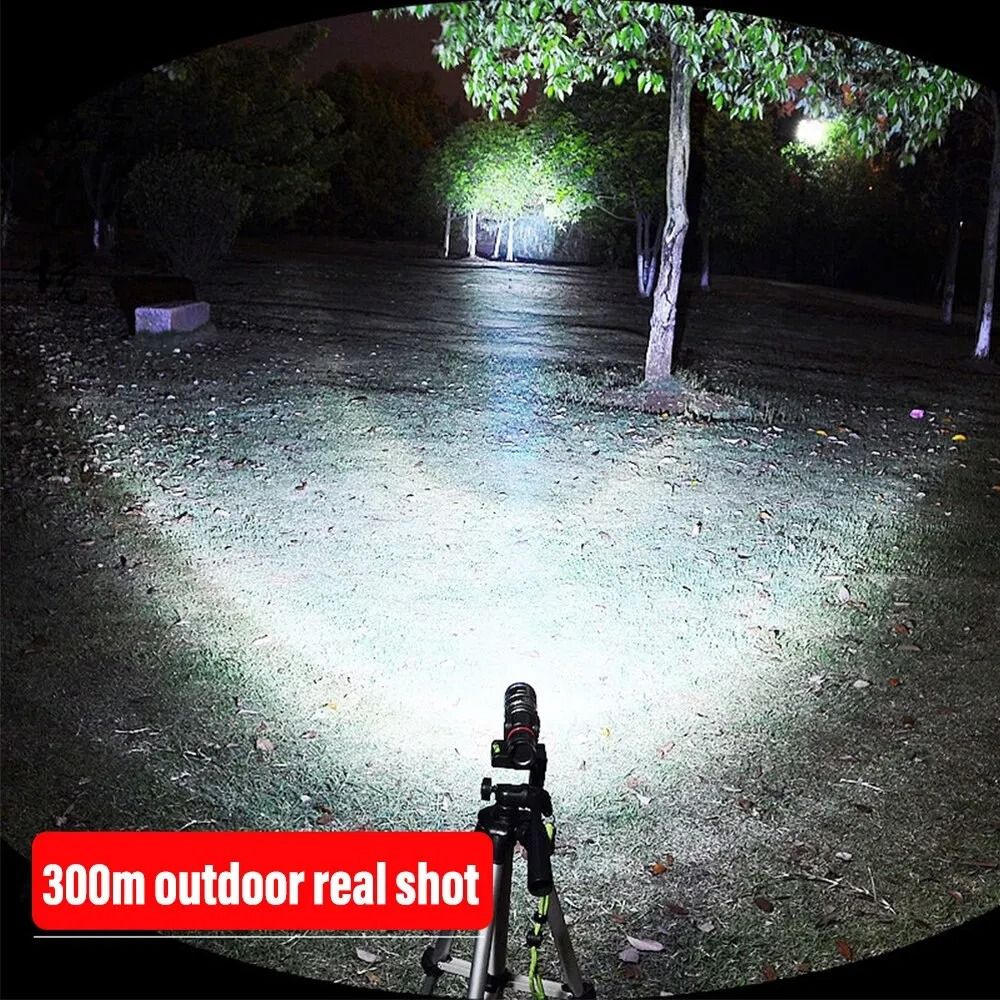 High-Power Zoomable LED Tactical Flashlight