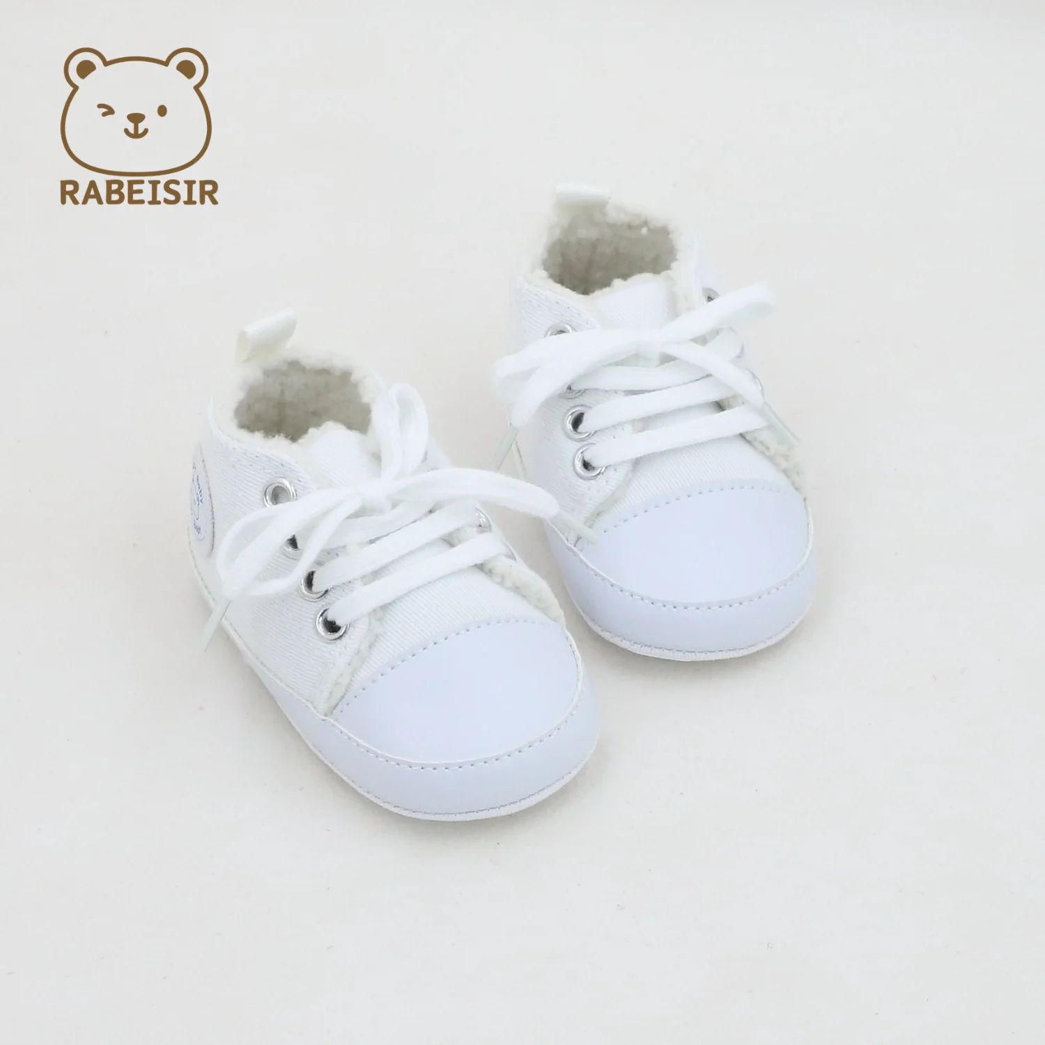 Cozy Plush Baby Pre Walker Shoes – Soft Sole Winter Infant Canvas Sneakers