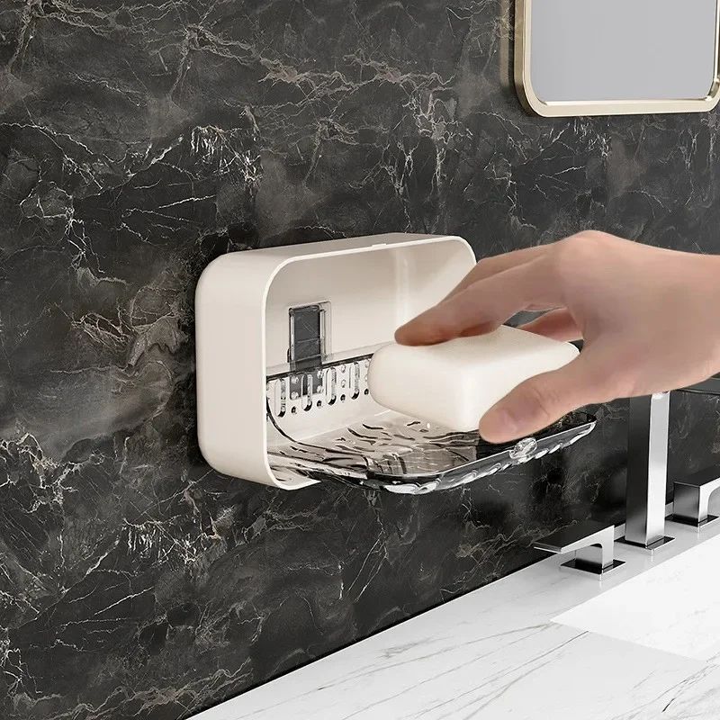 Wall Mounted Double Drain Soap Holder