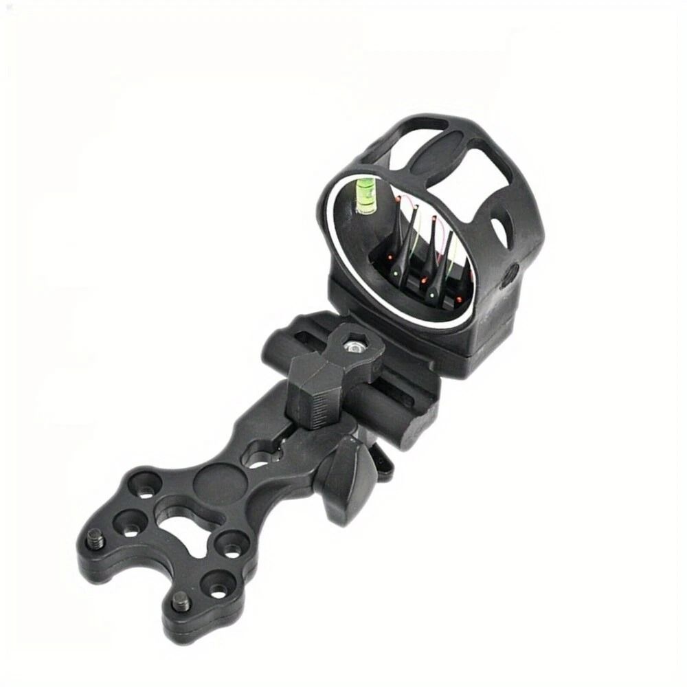 Adjustable Compound Bow Sight 5 Pin Fiber Optic with Bubble Level