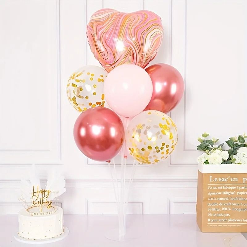 Balloon Stick Stand Table Centerpiece Holder with Base and Pole