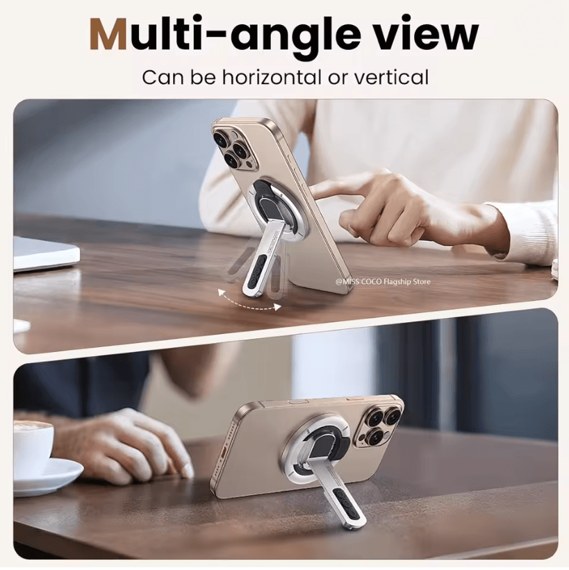 MagSafe Magnetic Finger Ring Grip and Stand for iPhone 12 to 16