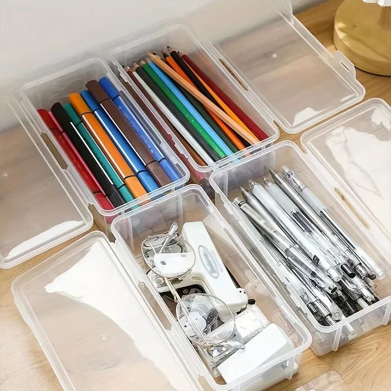 Translucent Large Capacity Pencil Case Set