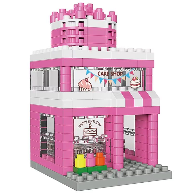 Mini City Street View 3D Building Block Set