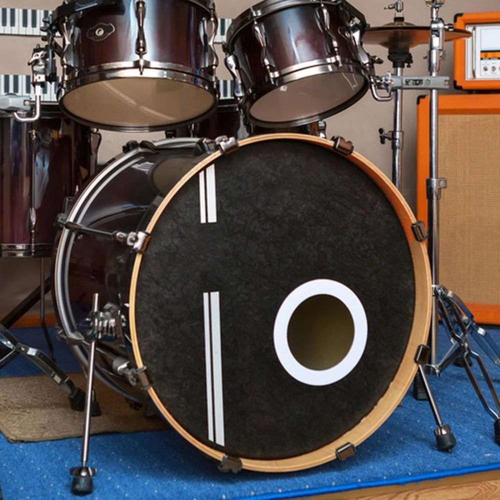 Practical Drum Accessories, Professional Bass Drum Port Hole Protector, Anti-Slip Drum Patch