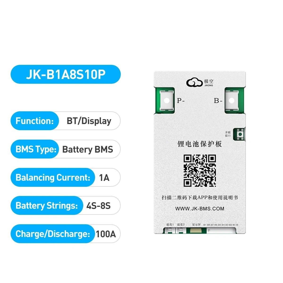 Smart JK BMS Board with Advanced Battery Protection