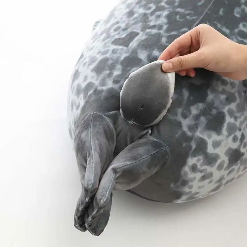 Angry Blob Seal Plush Pillow Chubby 3D Sea Lion Doll