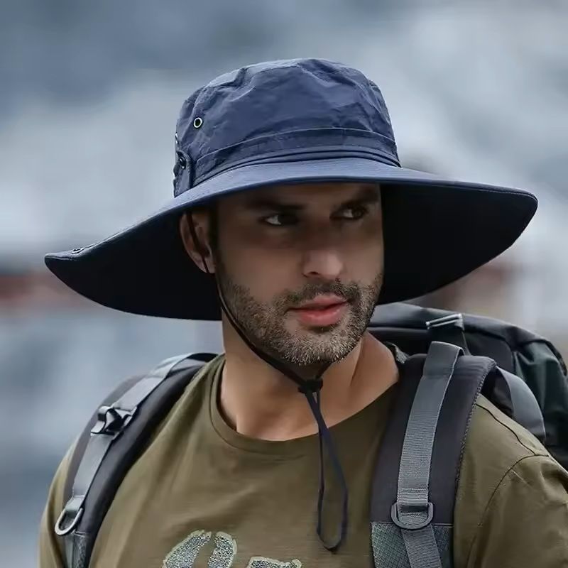 Men's UV Protection Mesh Sun Hat for Fishing and Hiking